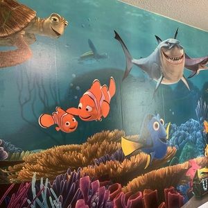 Large Disney Finding Nemo multi panel mural EUC
